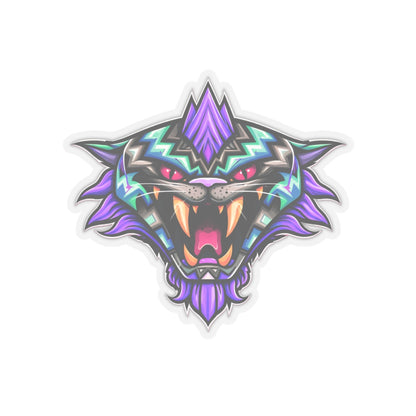 Fateline Sabre Cat Head Kiss-Cut Sticker — Cute Retro Cat Decal