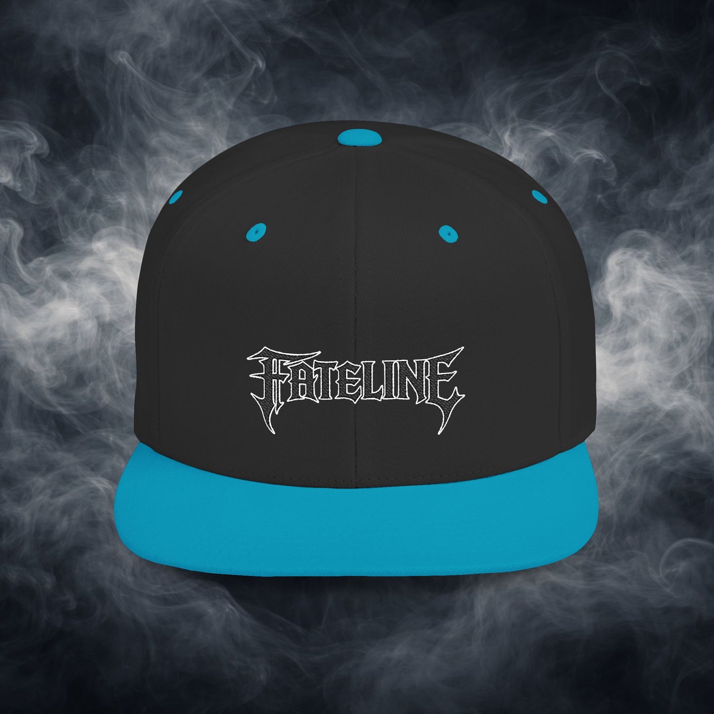 Flat Bill Snapback Hat — Fateline Logo, Multiple Colors