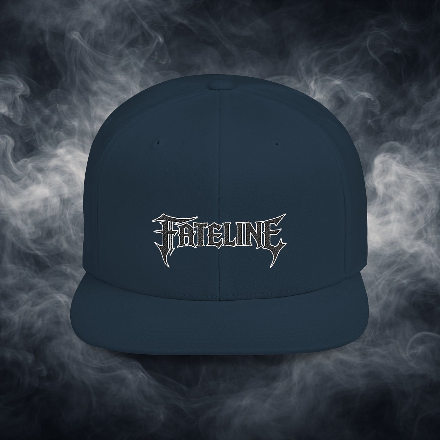 Flat Bill Snapback Hat — Fateline Logo, Multiple Colors