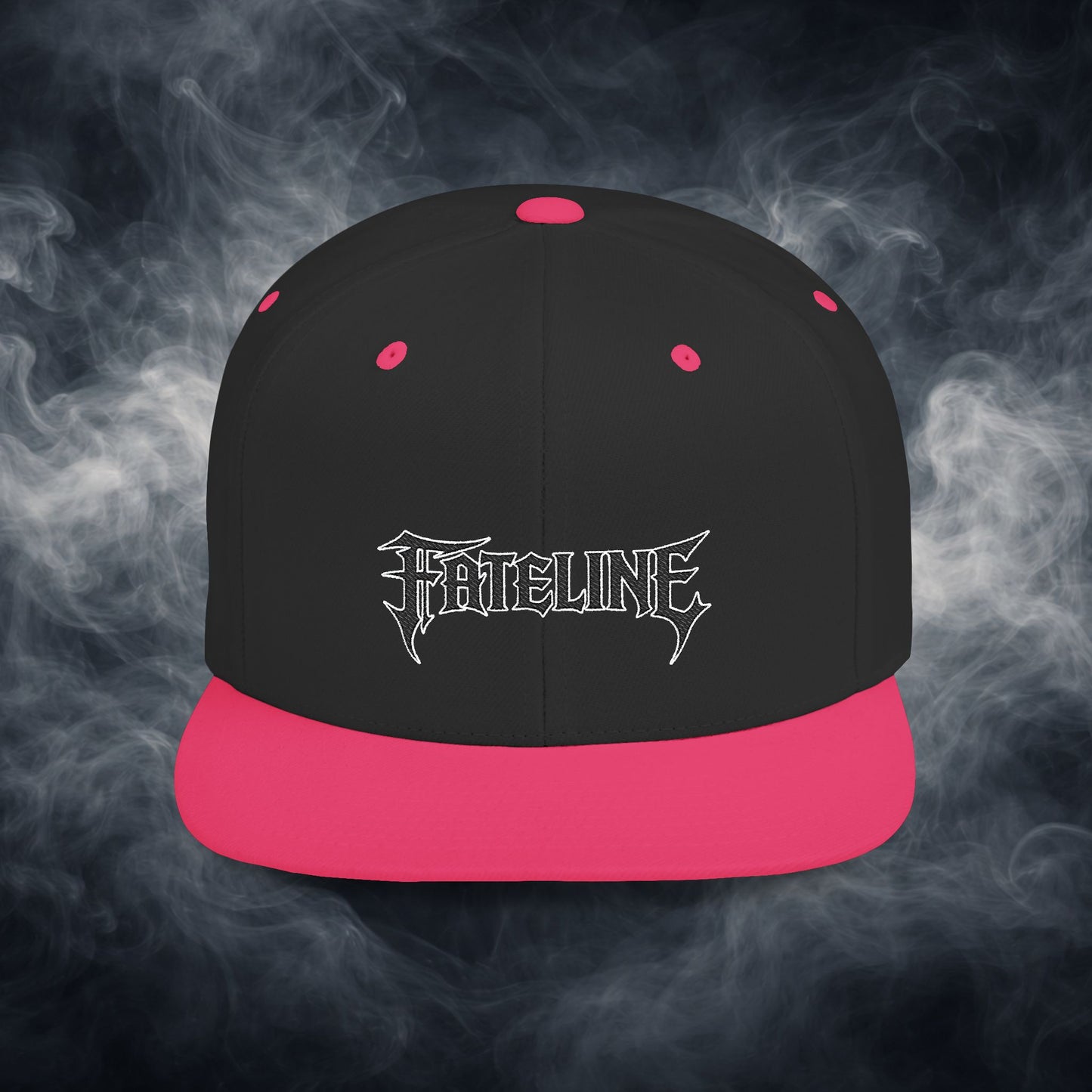 Flat Bill Snapback Hat — Fateline Logo, Multiple Colors
