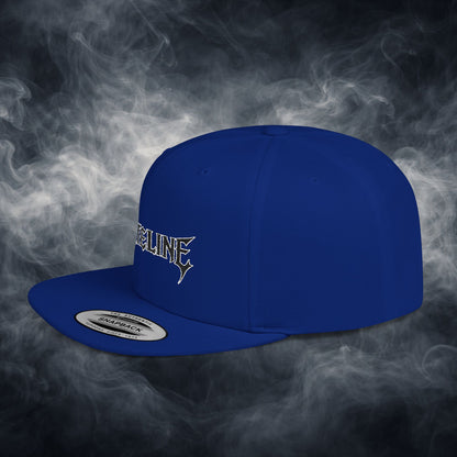 Flat Bill Snapback Hat — Fateline Logo, Multiple Colors